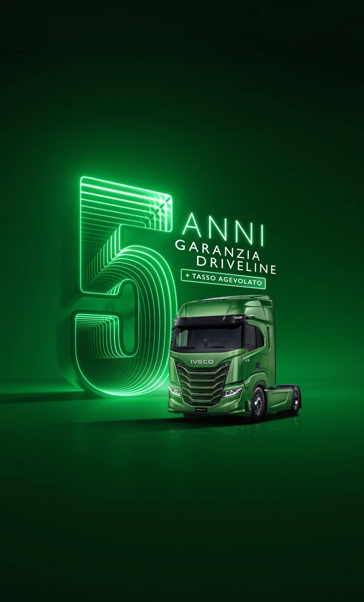 IVECO S-Way diesel trattore, compatibile con biodiesel HVO, tuo con 5 anni o 500.000 km di garanzia driveline e tasso agevolato.
