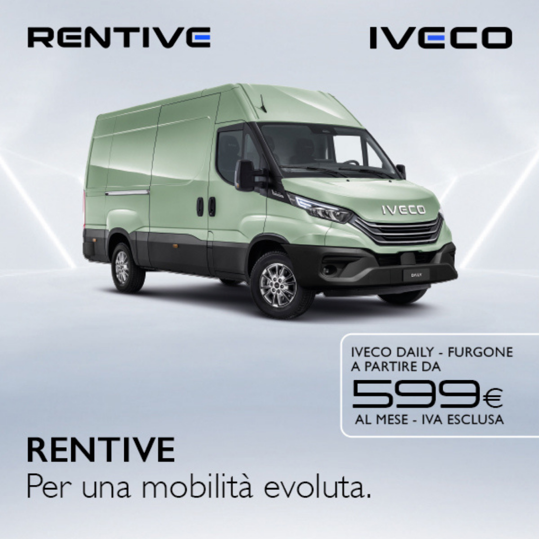 Noleggia il tuo prossimo DAILY con RENTIVE!