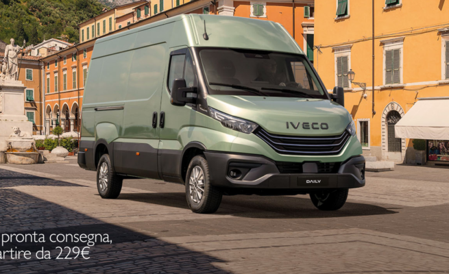 Daily in pronta consegna tuo a partire da 229€ al mese; con incentivi statali e rottamazione. Inclusi 5 anni di garanzia.